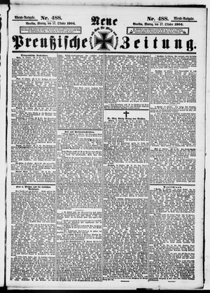 Neue preußische Zeitung vom 17.10.1904