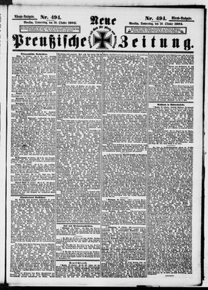 Neue preußische Zeitung vom 20.10.1904