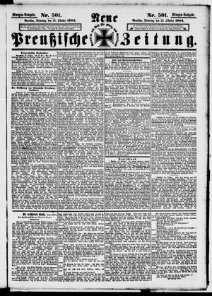 Neue preußische Zeitung vom 25.10.1904