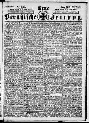 Neue preußische Zeitung vom 25.10.1904