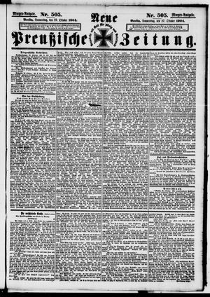 Neue preußische Zeitung vom 27.10.1904