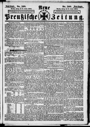 Neue preußische Zeitung vom 28.10.1904
