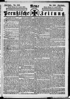Neue preußische Zeitung vom 02.11.1904