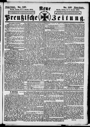Neue preußische Zeitung vom 15.11.1904