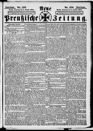 Neue preußische Zeitung vom 24.11.1904