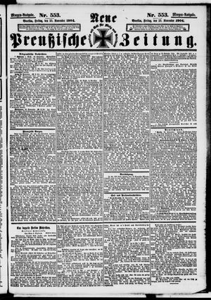 Neue preußische Zeitung vom 25.11.1904