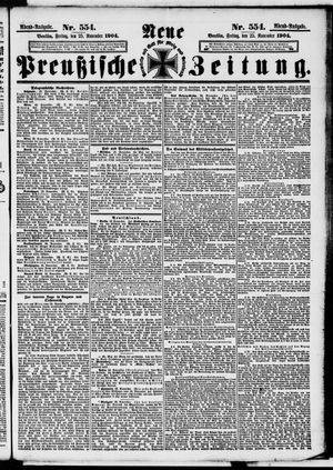 Neue preußische Zeitung vom 25.11.1904