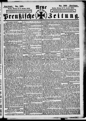 Neue preußische Zeitung vom 30.11.1904