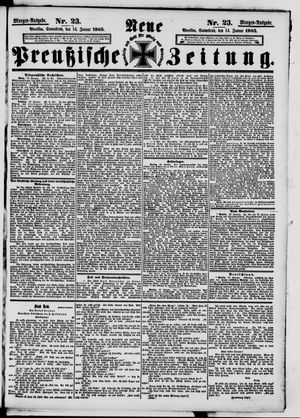 Neue preußische Zeitung vom 14.01.1905