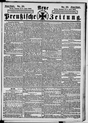 Neue preußische Zeitung vom 21.01.1905