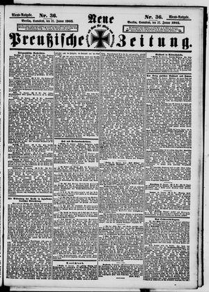 Neue preußische Zeitung vom 21.01.1905