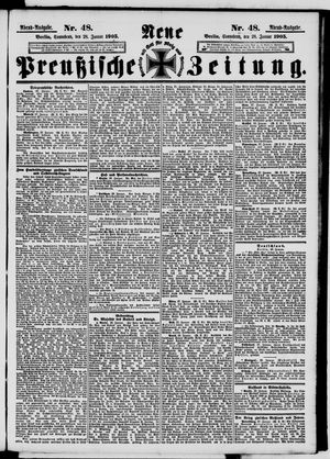 Neue preußische Zeitung vom 28.01.1905