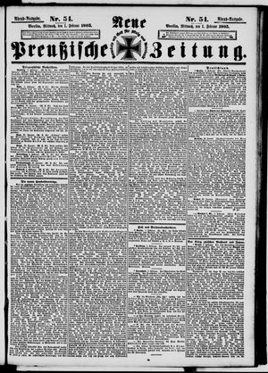Neue preußische Zeitung vom 01.02.1905