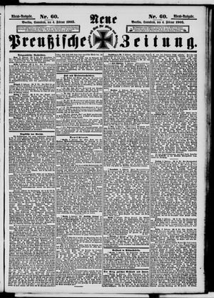 Neue preußische Zeitung vom 04.02.1905