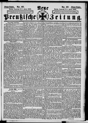 Neue preußische Zeitung vom 09.02.1905