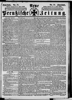 Neue preußische Zeitung vom 11.02.1905