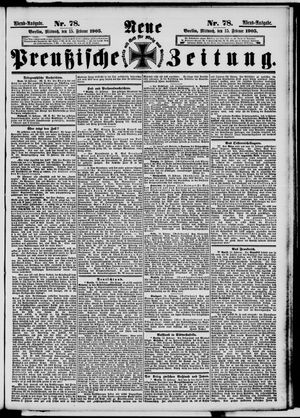 Neue preußische Zeitung vom 15.02.1905