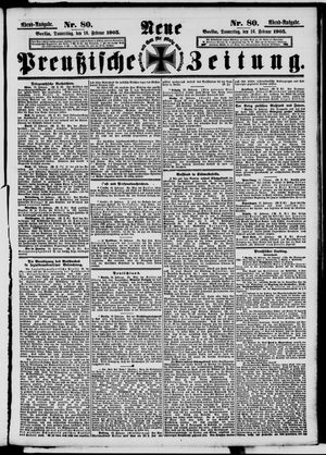 Neue preußische Zeitung vom 16.02.1905