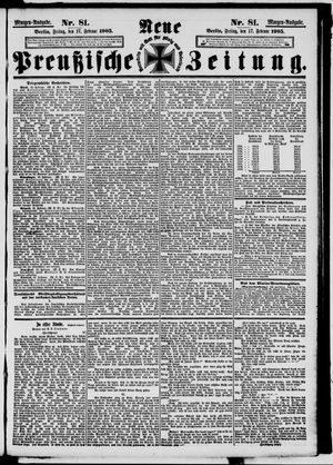 Neue preußische Zeitung vom 17.02.1905