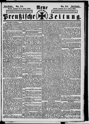 Neue preußische Zeitung vom 18.02.1905
