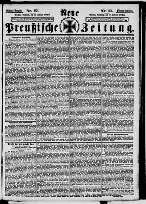 Neue preußische Zeitung vom 21.02.1905