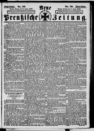 Neue preußische Zeitung vom 22.02.1905