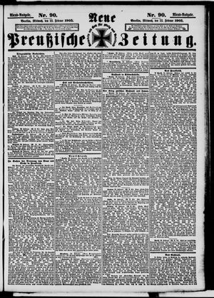 Neue preußische Zeitung vom 22.02.1905