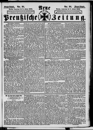 Neue preußische Zeitung vom 23.02.1905