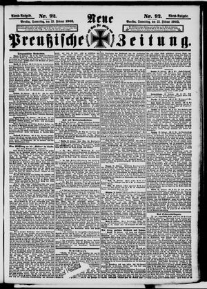 Neue preußische Zeitung vom 23.02.1905