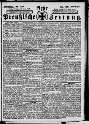 Neue preußische Zeitung vom 28.02.1905