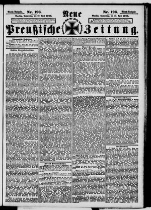 Neue preußische Zeitung vom 27.04.1905