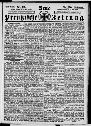 Neue preußische Zeitung vom 17.05.1905