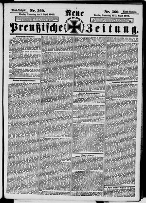 Neue preußische Zeitung vom 03.08.1905