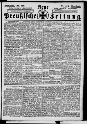 Neue preußische Zeitung vom 07.09.1905