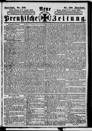 Neue preußische Zeitung vom 13.09.1905