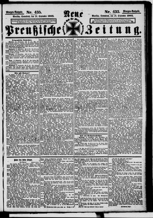 Neue preußische Zeitung vom 16.09.1905