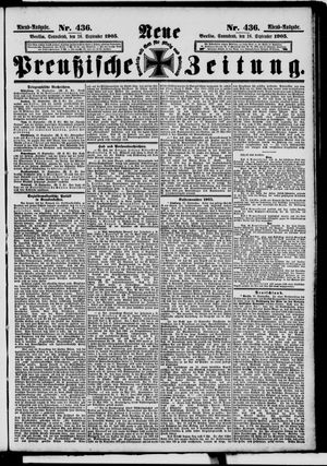 Neue preußische Zeitung vom 16.09.1905