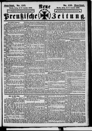 Neue preußische Zeitung vom 22.09.1905