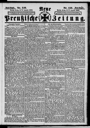 Neue preußische Zeitung vom 22.09.1905