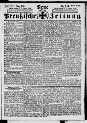 Neue preußische Zeitung vom 19.11.1905