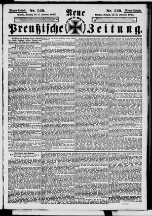 Neue preußische Zeitung vom 22.11.1905
