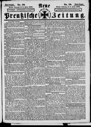 Neue preußische Zeitung vom 22.02.1906