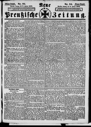 Neue preußische Zeitung vom 25.02.1906