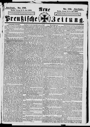 Neue preußische Zeitung vom 24.04.1906