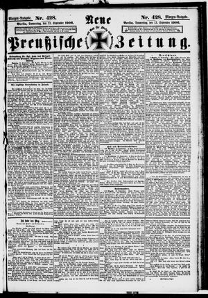 Neue preußische Zeitung vom 13.09.1906