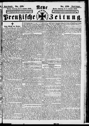 Neue preußische Zeitung vom 13.09.1906