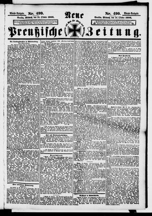 Neue preußische Zeitung vom 24.10.1906