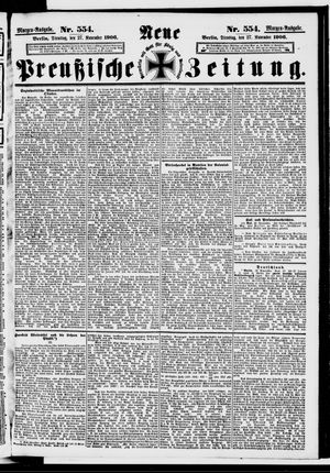 Neue preußische Zeitung vom 27.11.1906