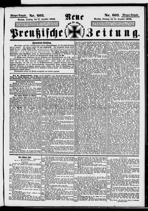 Neue preußische Zeitung vom 25.12.1906