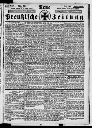 Neue preußische Zeitung on Jan 20, 1907